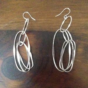 Silver dangly earrings